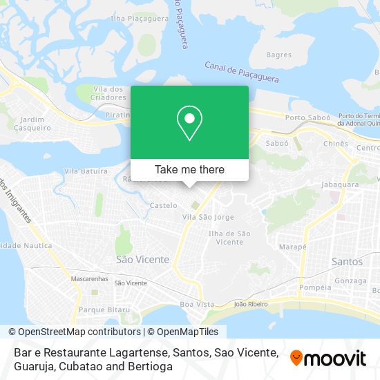 Mapa Bar e Restaurante Lagartense