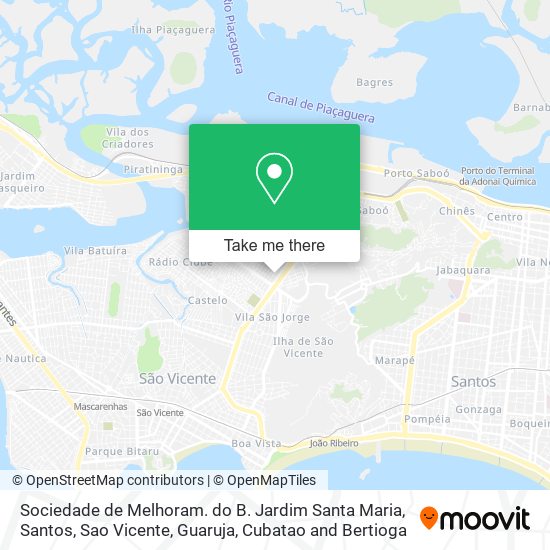 Sociedade de Melhoram. do B. Jardim Santa Maria map