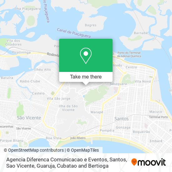 Mapa Agencia Diferenca Comunicacao e Eventos