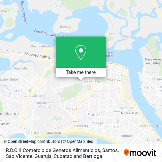 R.D.C II Comercio de Generos Alimenticios map