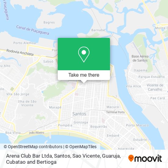 Mapa Arena Club Bar Ltda