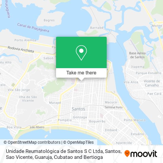 Unidade Reumatológica de Santos S C Ltda map