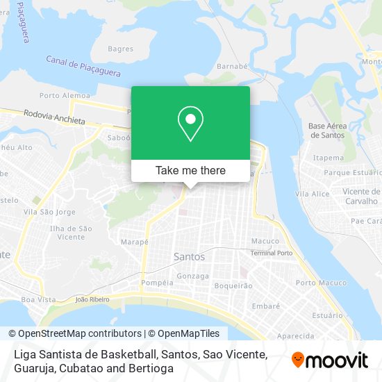 Liga Santista de Basketball map