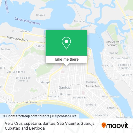 Vera Cruz Espetaria map