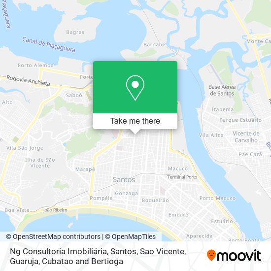 Ng Consultoria Imobiliária map