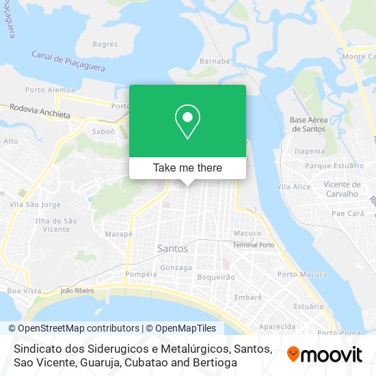 Mapa Sindicato dos Siderugicos e Metalúrgicos