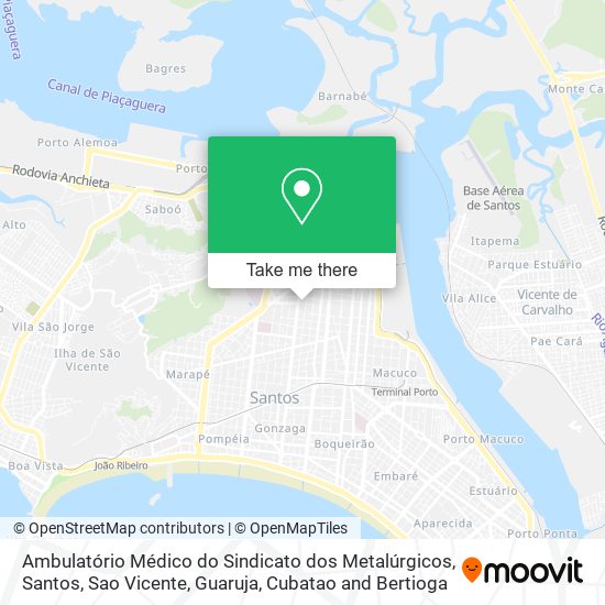 Ambulatório Médico do Sindicato dos Metalúrgicos map