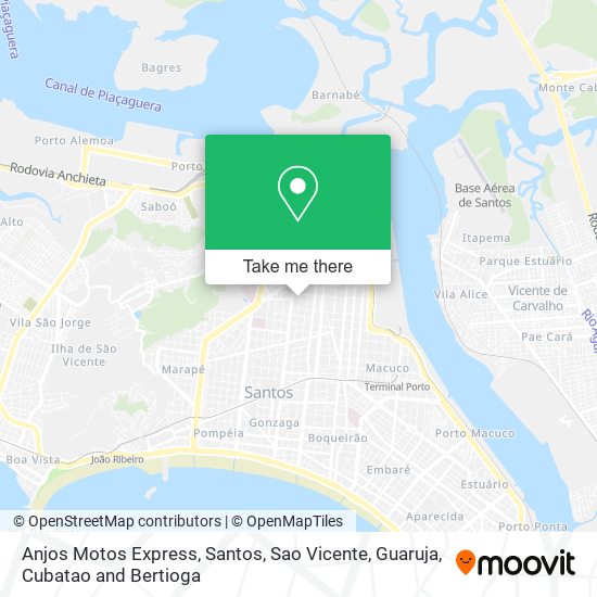 Anjos Motos Express map