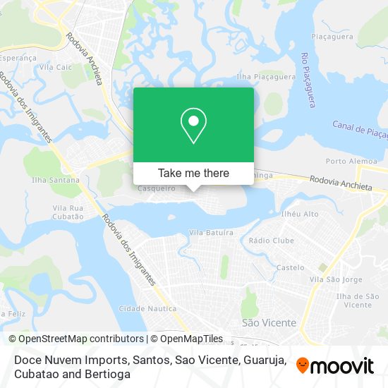Doce Nuvem Imports map