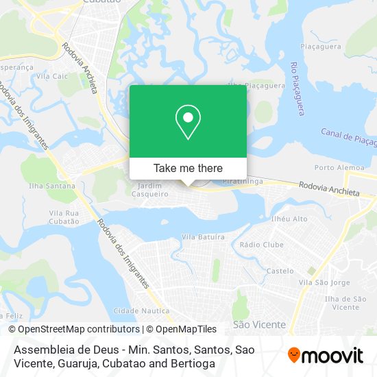 Mapa Assembleia de Deus - Min. Santos