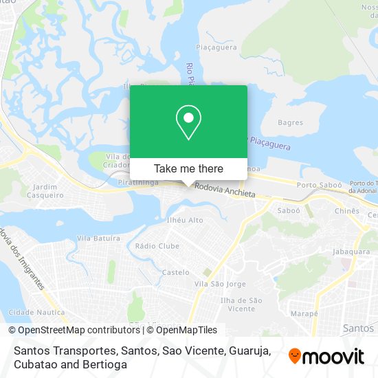 Santos Transportes map