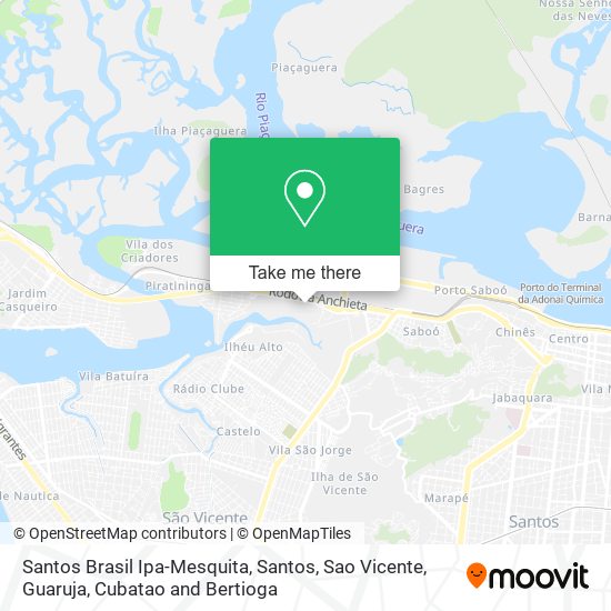 Santos Brasil Ipa-Mesquita map