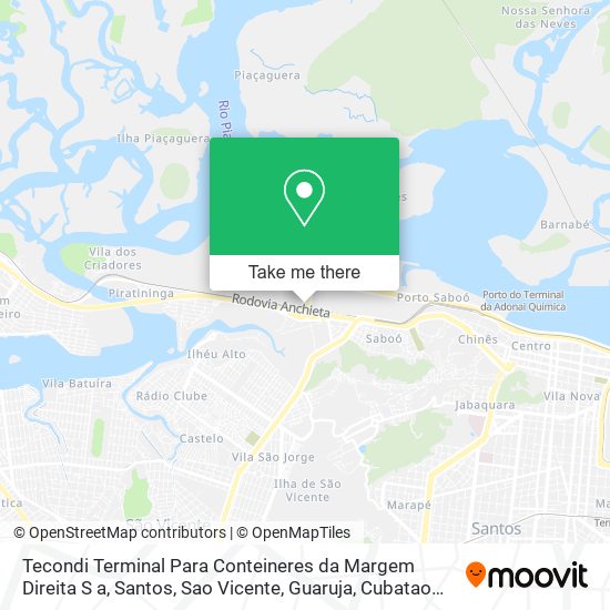 Tecondi Terminal Para Conteineres da Margem Direita S a map