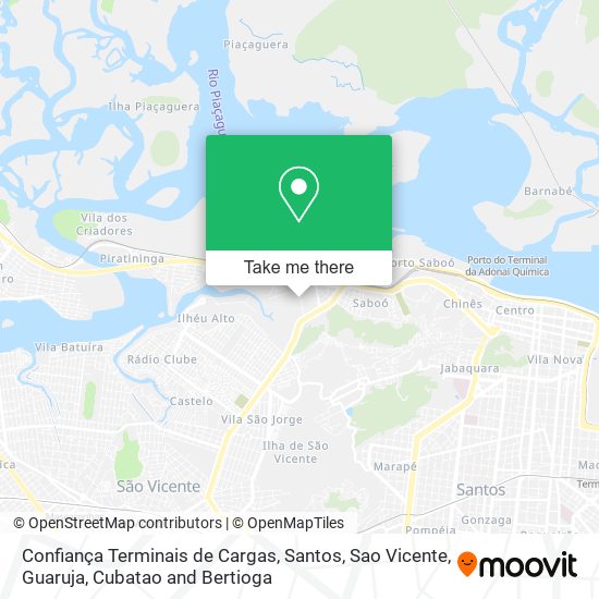 Confiança Terminais de Cargas map