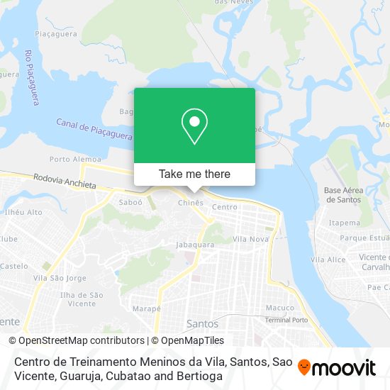 Centro de Treinamento Meninos da Vila map