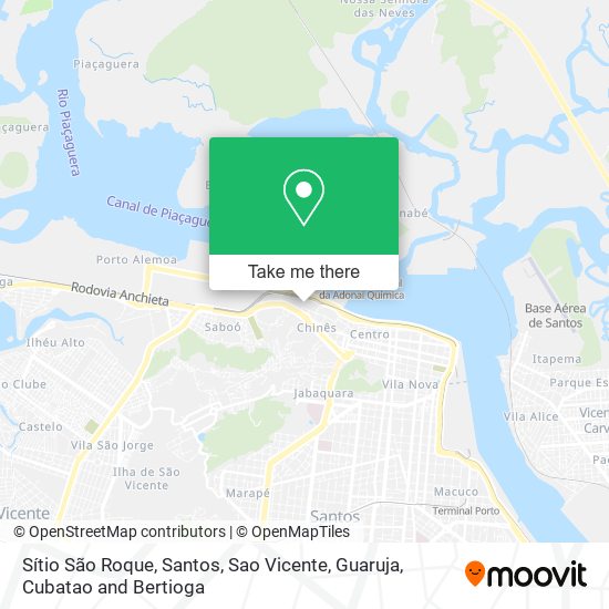 Sítio São Roque map