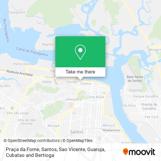 Mapa Praça da Fome