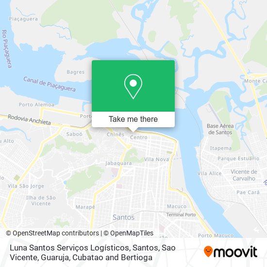 Mapa Luna Santos Serviços Logísticos