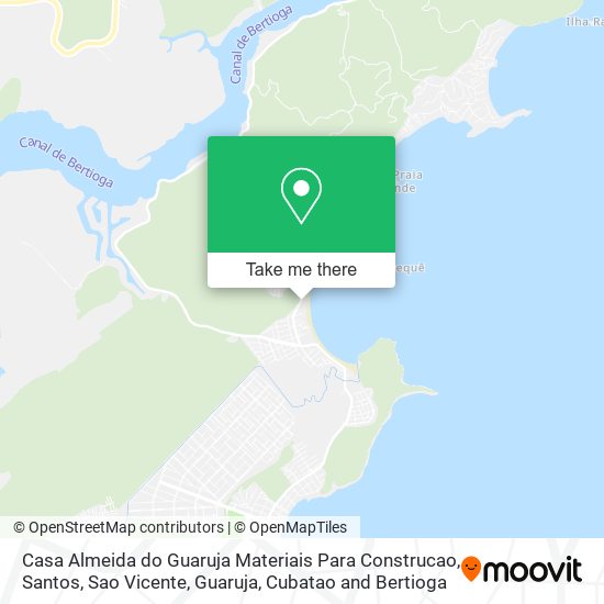 Casa Almeida do Guaruja Materiais Para Construcao map
