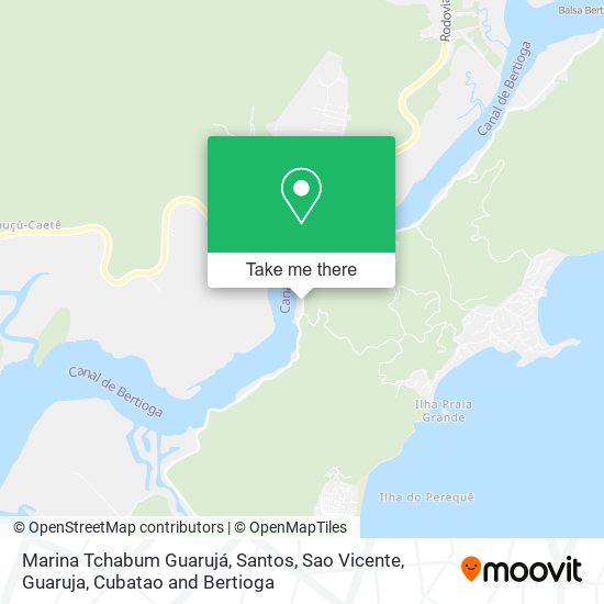 Marina Tchabum Guarujá map
