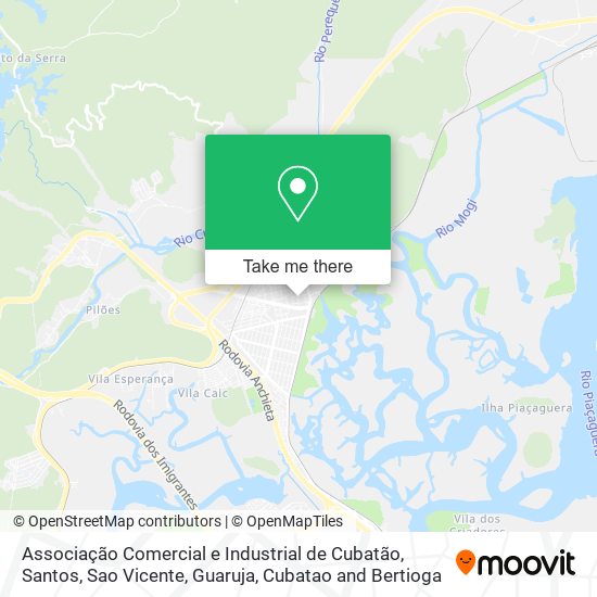 Associação Comercial e Industrial de Cubatão map