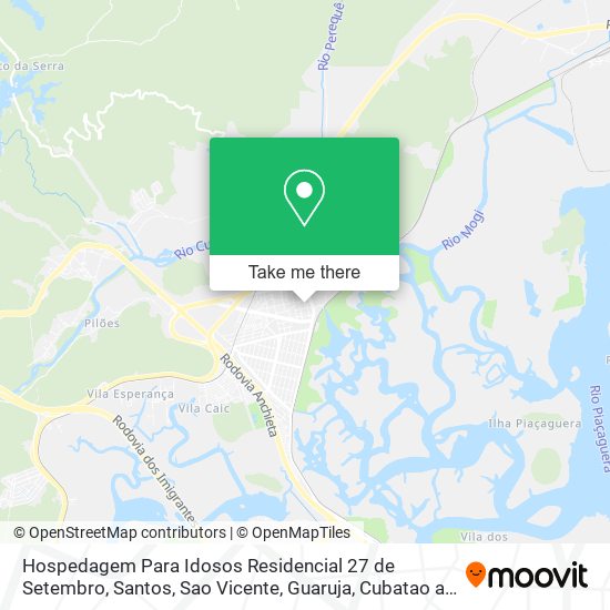 Mapa Hospedagem Para Idosos Residencial 27 de Setembro