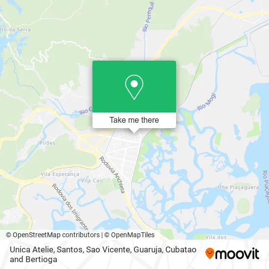 Unica Atelie map