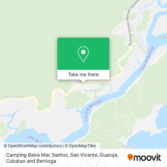 Mapa Camping Beira Mar