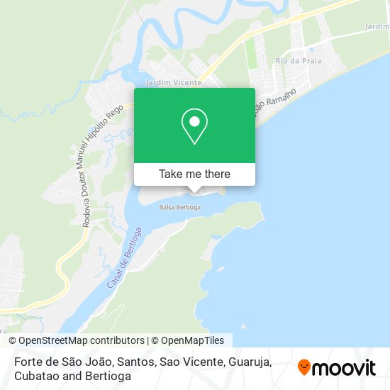 Forte de São João map