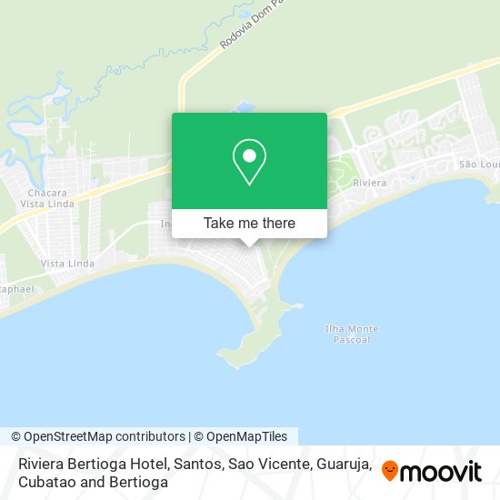 Riviera Bertioga Hotel map