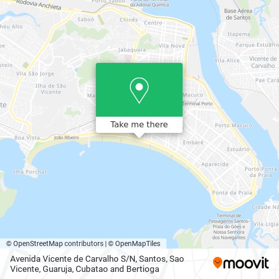 Avenida Vicente de Carvalho S / N map
