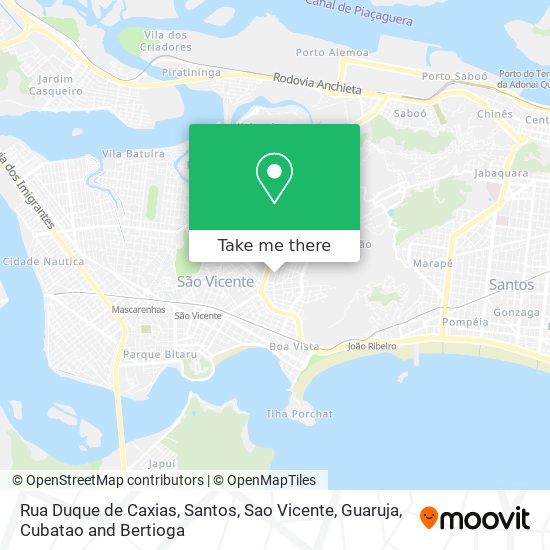 Mapa Rua Duque de Caxias