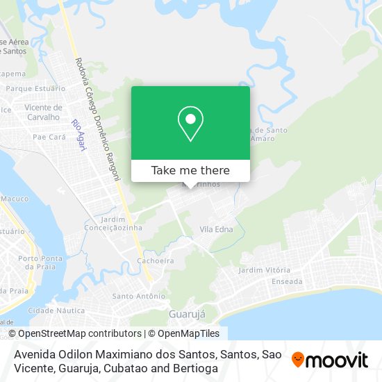 Avenida Odilon Maximiano dos Santos map