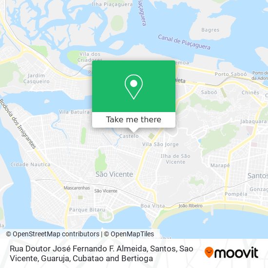 Rua Doutor José Fernando F. Almeida map