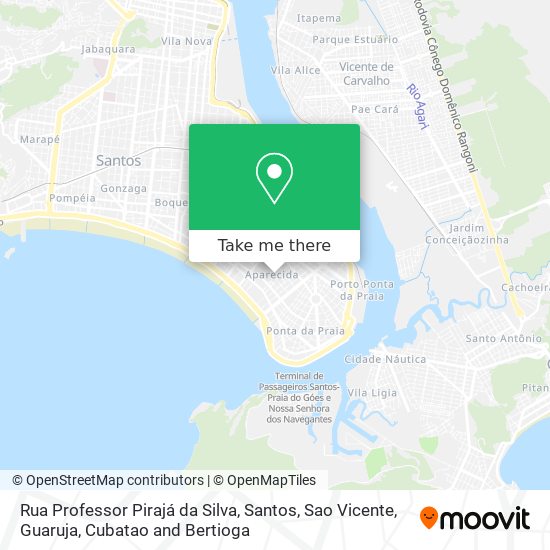 Mapa Rua Professor Pirajá da Silva