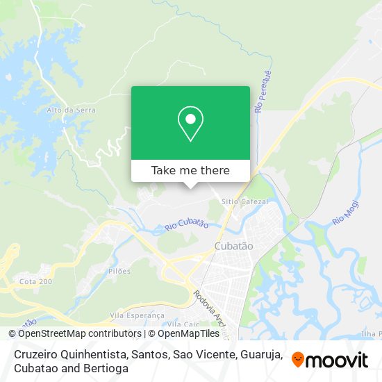 Cruzeiro Quinhentista map