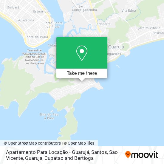 Mapa Apartamento Para Locação - Guarujá