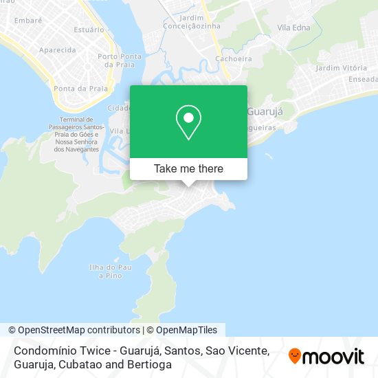 Condomínio Twice - Guarujá map