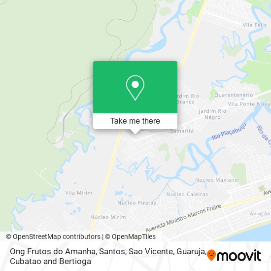 Mapa Ong Frutos do Amanha