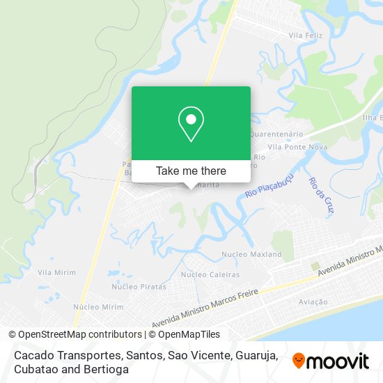 Cacado Transportes map