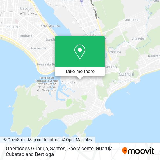 Operacoes Guaruja map