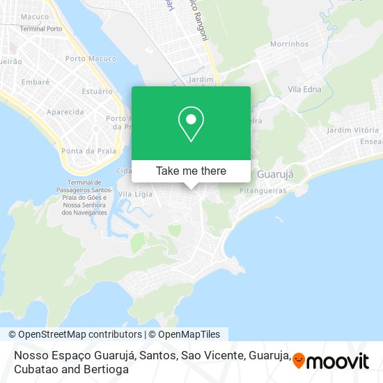 Nosso Espaço Guarujá map