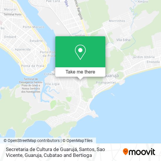 Mapa Secretaria de Cultura de Guarujá