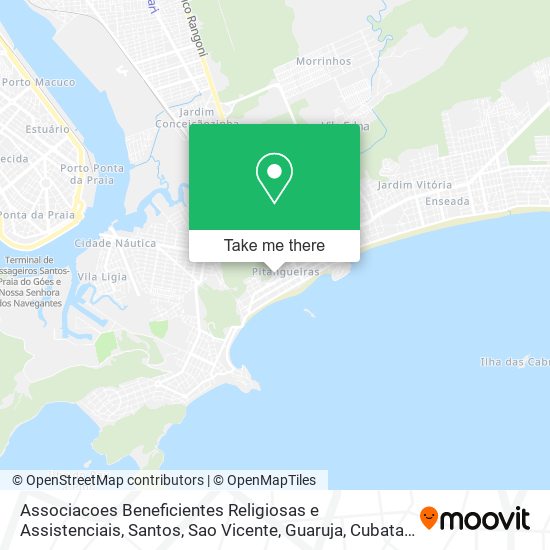 Associacoes Beneficientes Religiosas e Assistenciais map