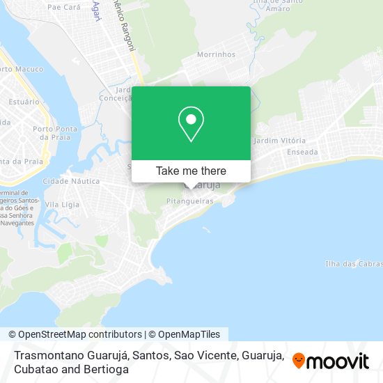Trasmontano Guarujá map
