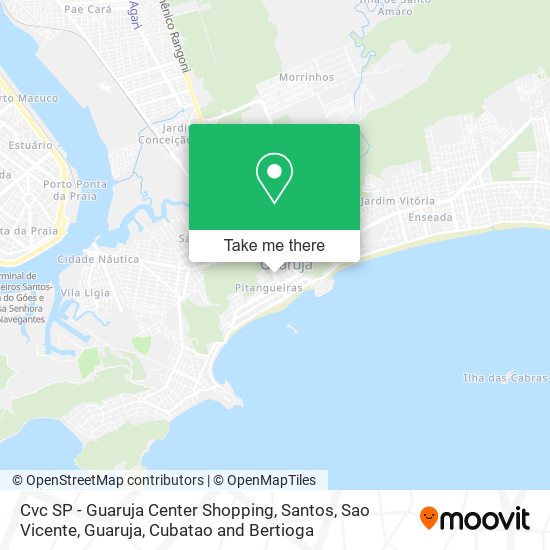 Cvc SP - Guaruja Center Shopping map