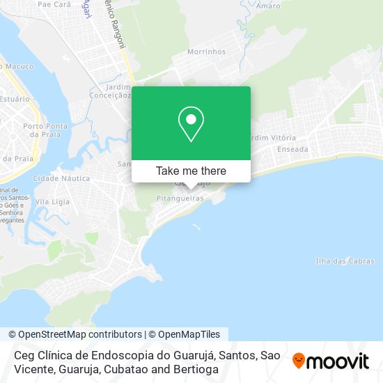 Mapa Ceg Clínica de Endoscopia do Guarujá
