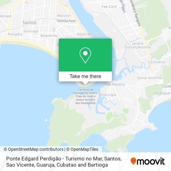Ponte Edgard Perdigão - Turismo no Mar map