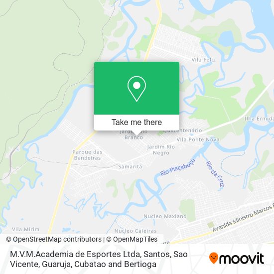 Mapa M.V.M.Academia de Esportes Ltda