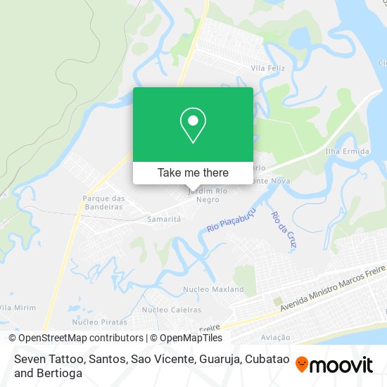 Seven Tattoo map